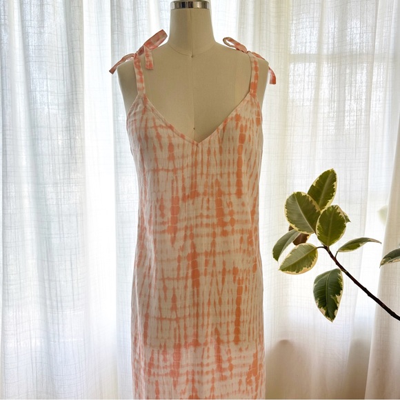 NW/OT Beachy tie-dye swim cover-up maxi - Picture 6 of 7